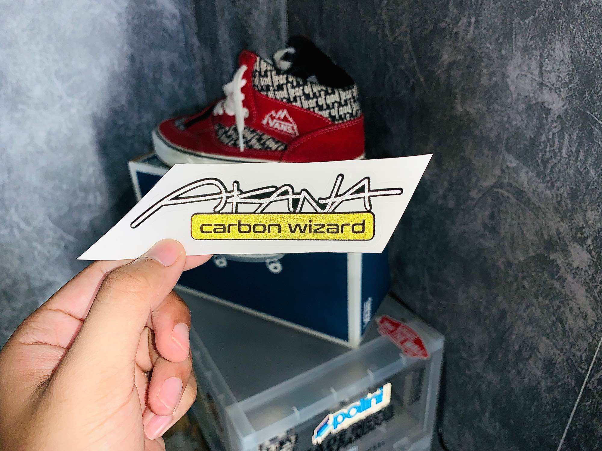 Tem Sticker AKANA Carbon Wizard | Decal Phản Quang Chính Hãng