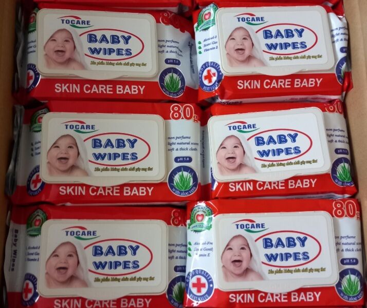 [Wholesale Price for 10 Packs] Baby Wipes 80g.