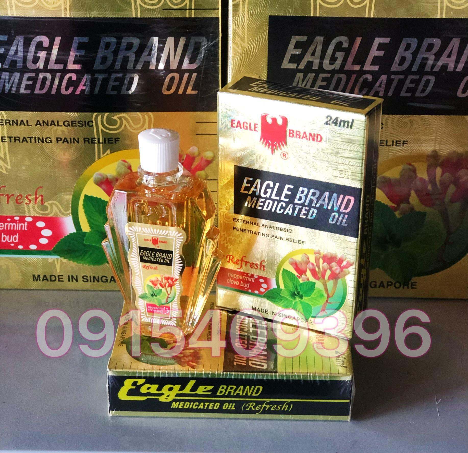 DẦU GIÓ CON Ó VÀNG EAGLE BRAND 24ML SINGAPORE CHUẨN 100%