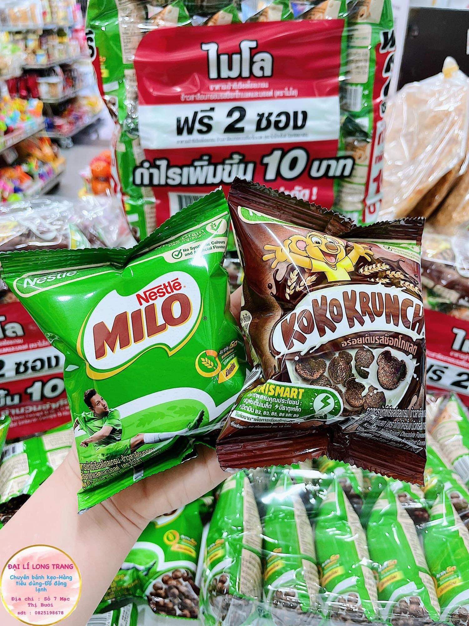 Snack Ngũ Cốc NESTLE MILO Ăn Sáng Thái Lan (Bim bim Milo, Snack Milo, Bỏng Milo Thái Lan Ăn Liền)