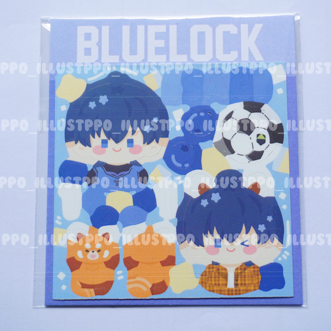 Ppo | Nhãn dán Sticker Anime Blue Lock - Tiền Đạo Số 1 trang trí