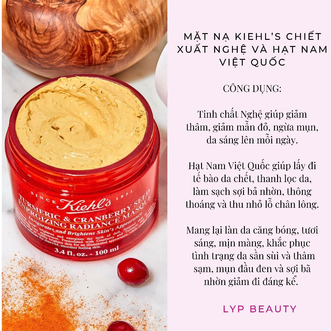 [Bill Mỹ Tách Set] Mặt Nạ Nghệ & Việt Quất Kieh.l’s 28Ml