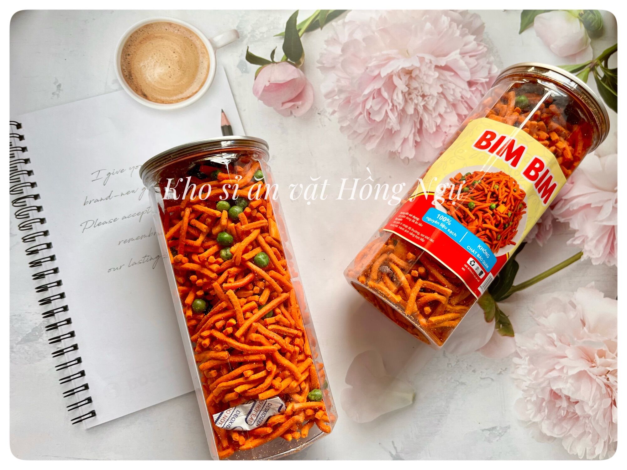 Bim bim que đậu hà lan hủ 500g