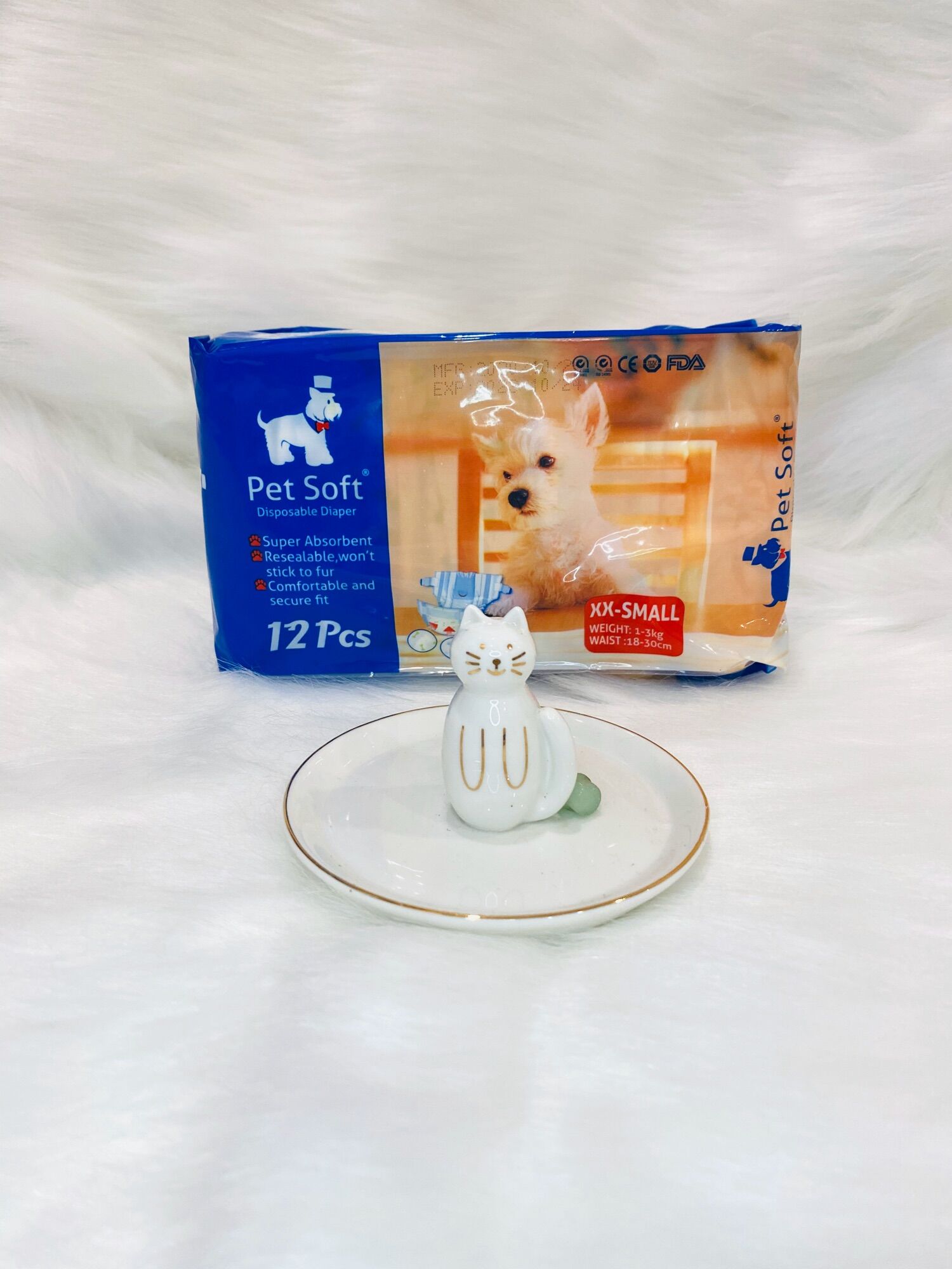 Bỉm Pet soft cho chó mèo cái size XXS(1-3kg)