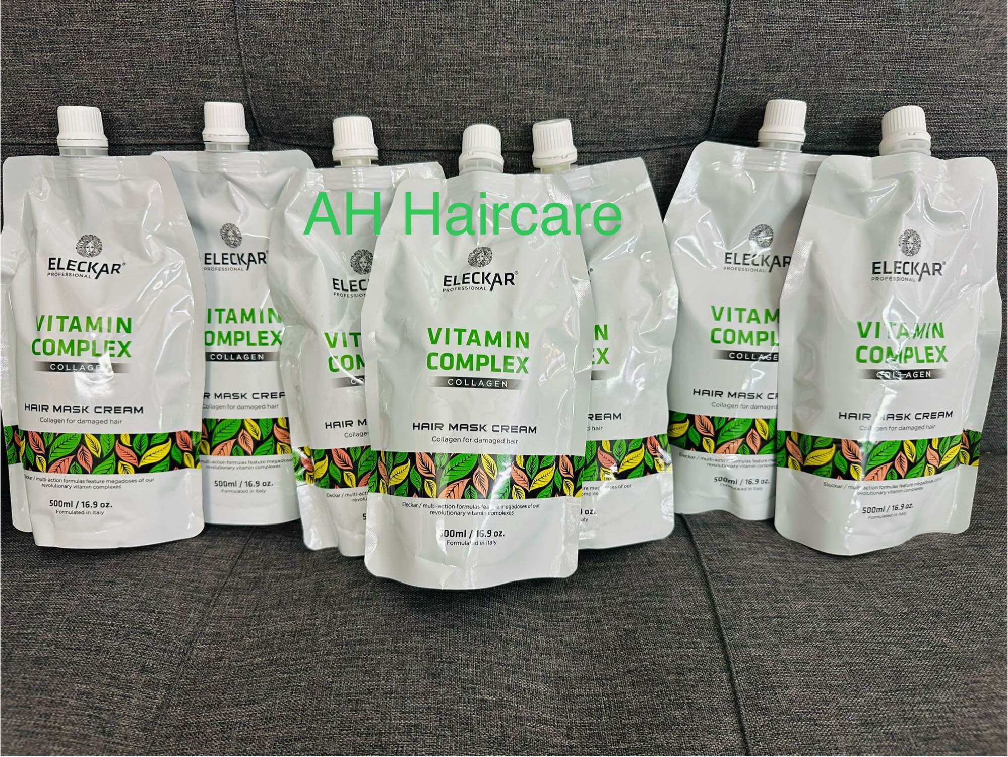 Hấp dầu ủ tóc ELECKAR Vitamin Complex Collagen 500ml siêu mềm mượt