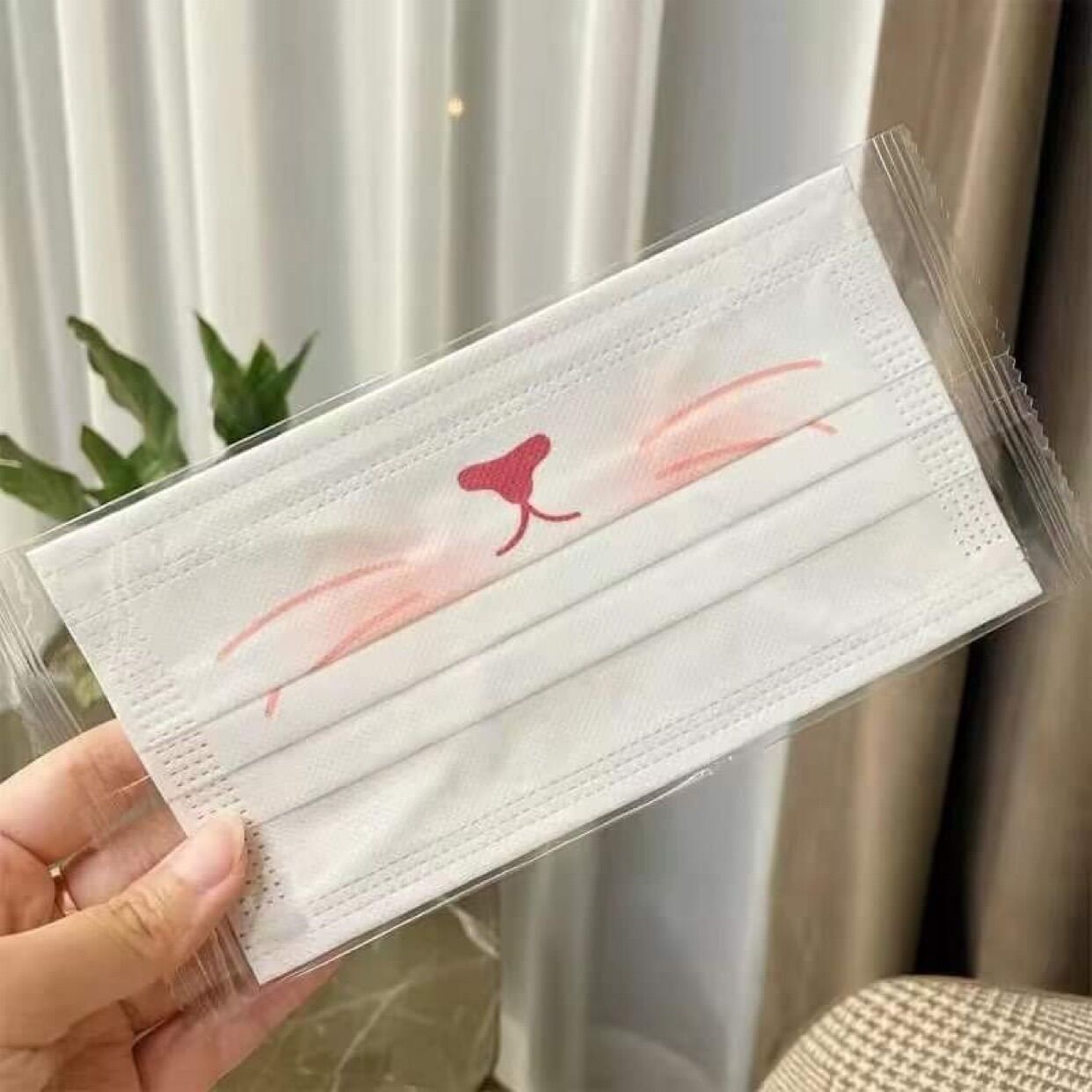 [Túi10 Cái] Khẩu Trang Mặt Mèo Cute