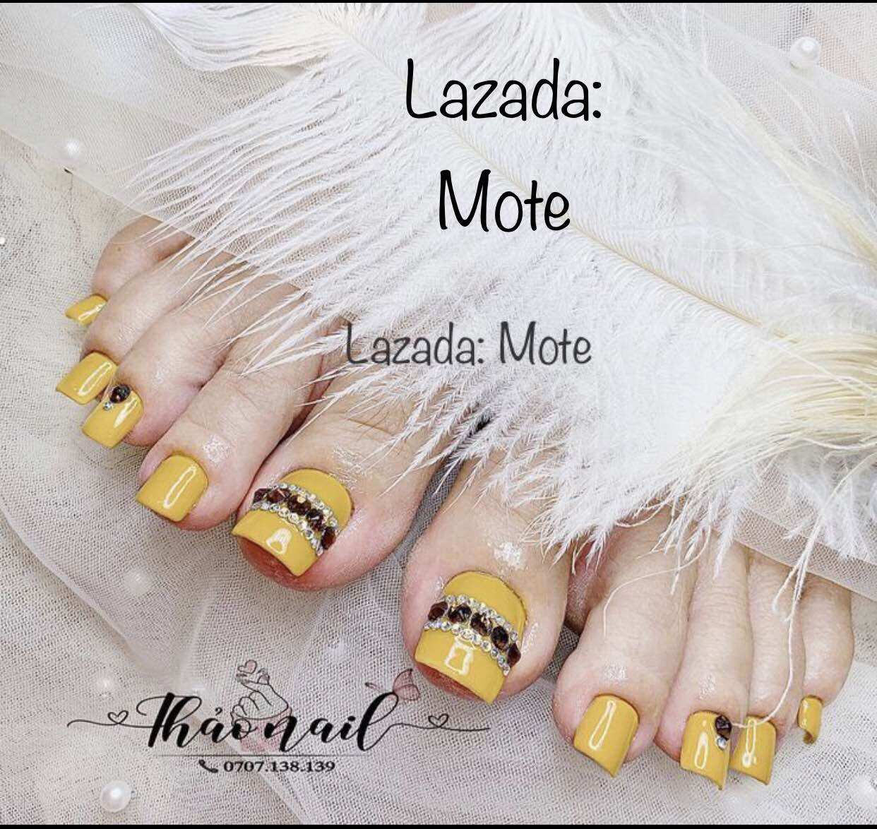 Móng chân úp nails thiết kế