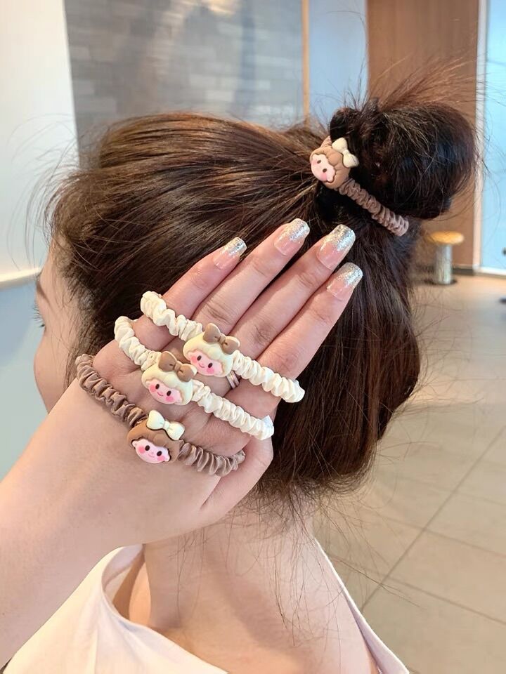 Dây cột tóc, buộc tóc hình cô gái dễ thương Meily Store