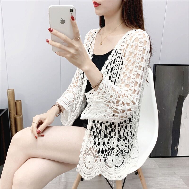 💥Áo khoác ren lưới đi biển siêu đẹp