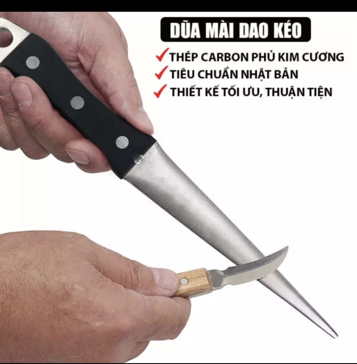 Dụng cụ mài dao Kim Cương Nhật đa 27cm , mài nhanh bén ,tiện sử dụng , - Hàng Bãi Nhật