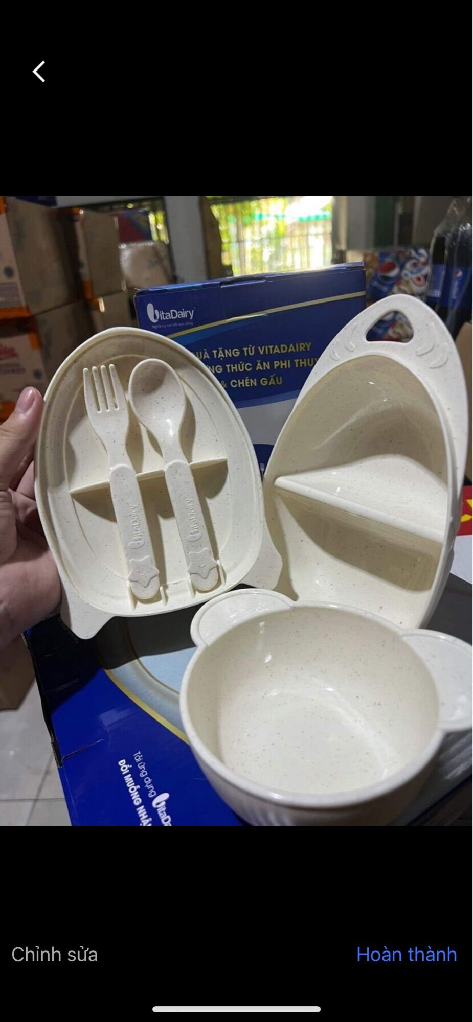—- Bộ ăn dặm phi thuyền và chén gấu- hkm vitadairy