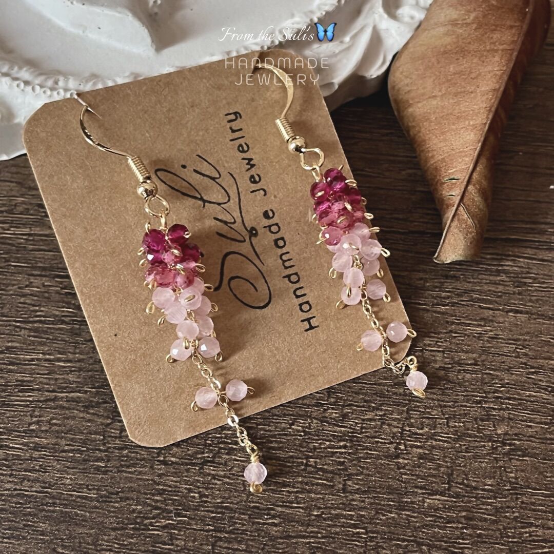 Khuyên tai pha lê dài lấp lánh [Suli'shandmade]