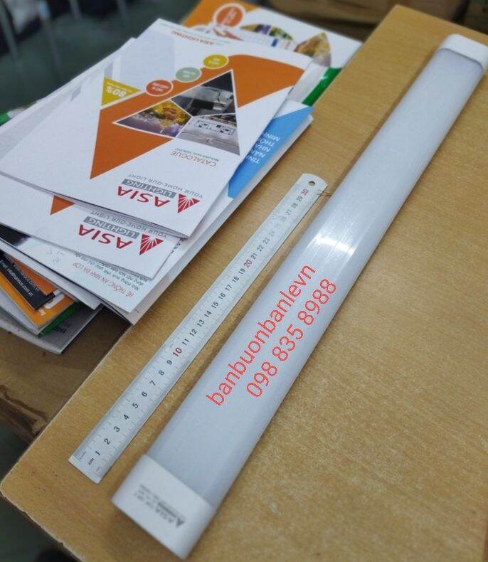 Đèn tuýp liền máng đôi mặt cong 60w asia