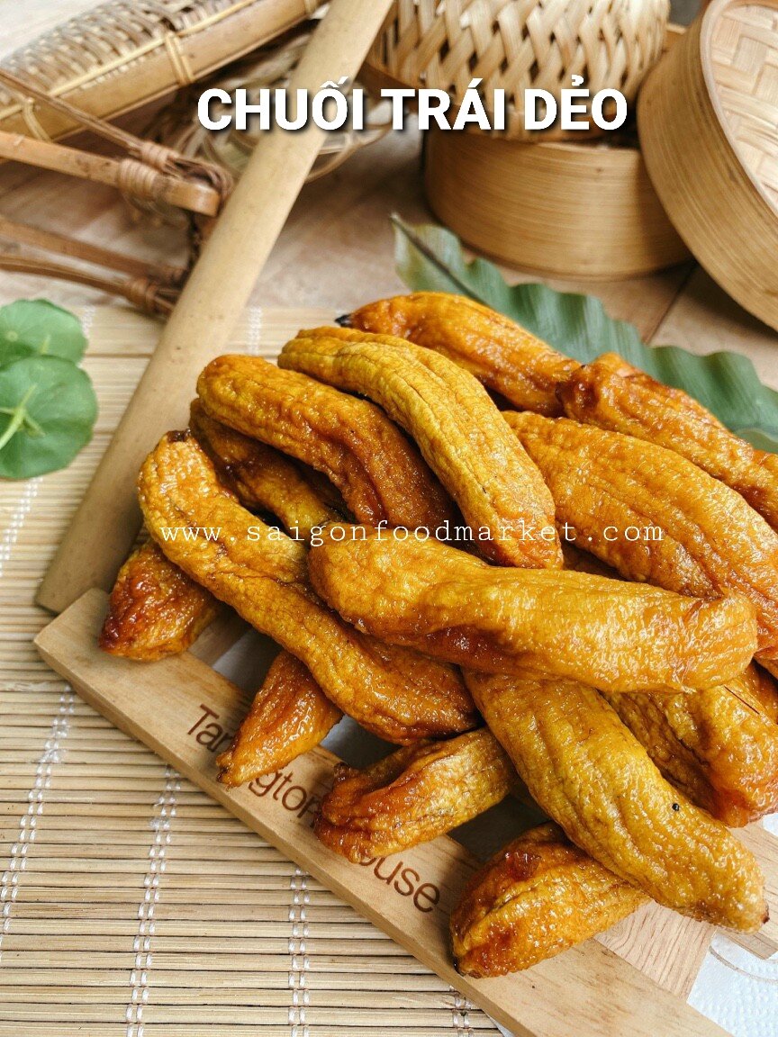 Chuối trái sấy dẻo 500g