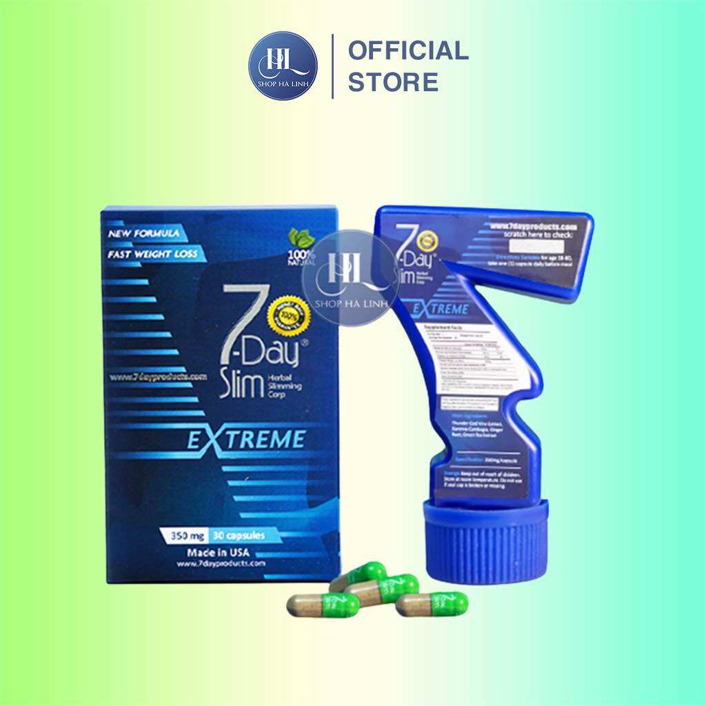  Giảm cân siêu tốc 7 DAY SLIM dành cho cơ địa khó giảm siêu mạnh -Nhập Khẩu Mỹ 