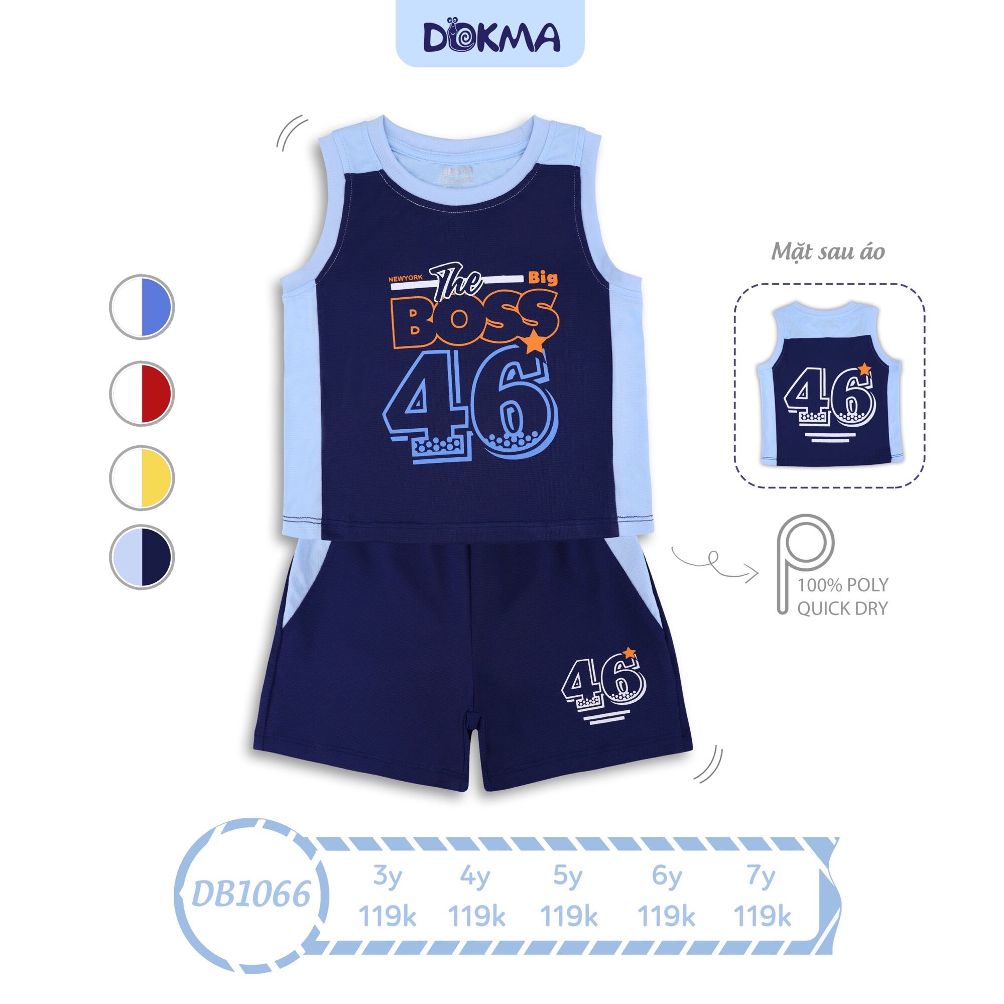 BEON KIDS - Set bộ thể thao bé trai (3-7 tuổi)