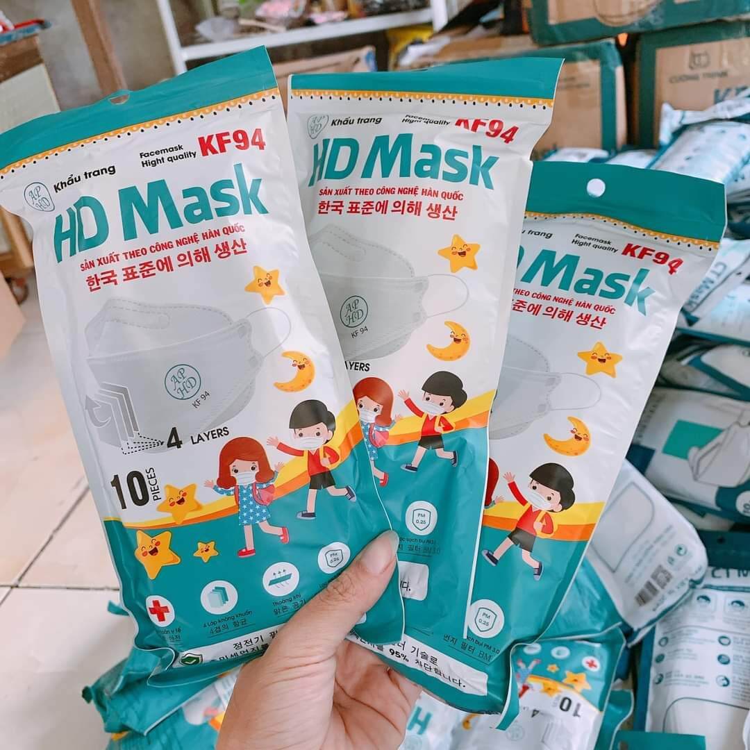 Set 50 chiếc khẩu trang trẻ em kf94 an phong