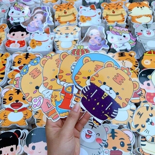 [Set 5 bao] Bao lì xì chibi hình Cọp cute năm 2022