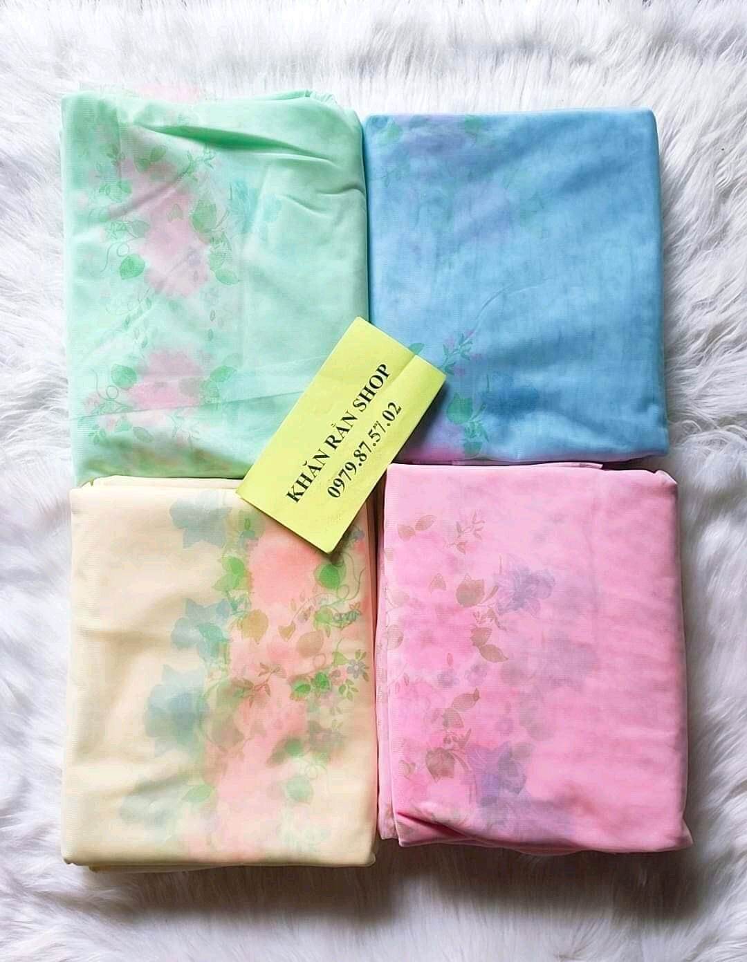 Mùng ngủ lưới hoa 1m6, 1m8x2m HÀNG BAO ĐẸP [ KHĂN RẰN SHOP]
