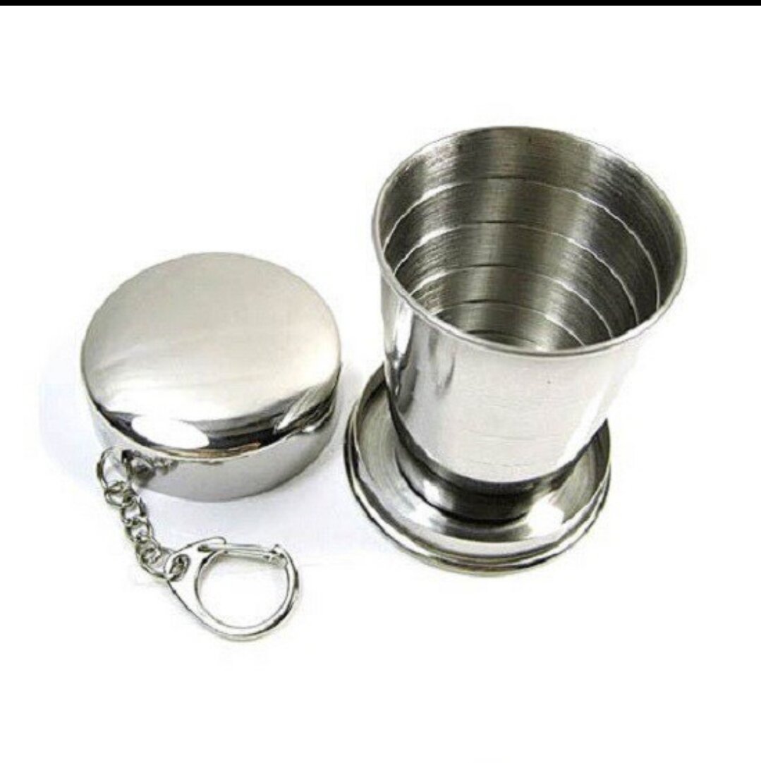 Cốc Inox gấp gọn tiện lợi ,Ly bỏ túi đựng nước khi đi du lịch đa năng.