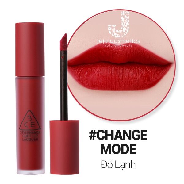 Son Kem Lì 3CE Soft Lip Lacquer - Change Mode