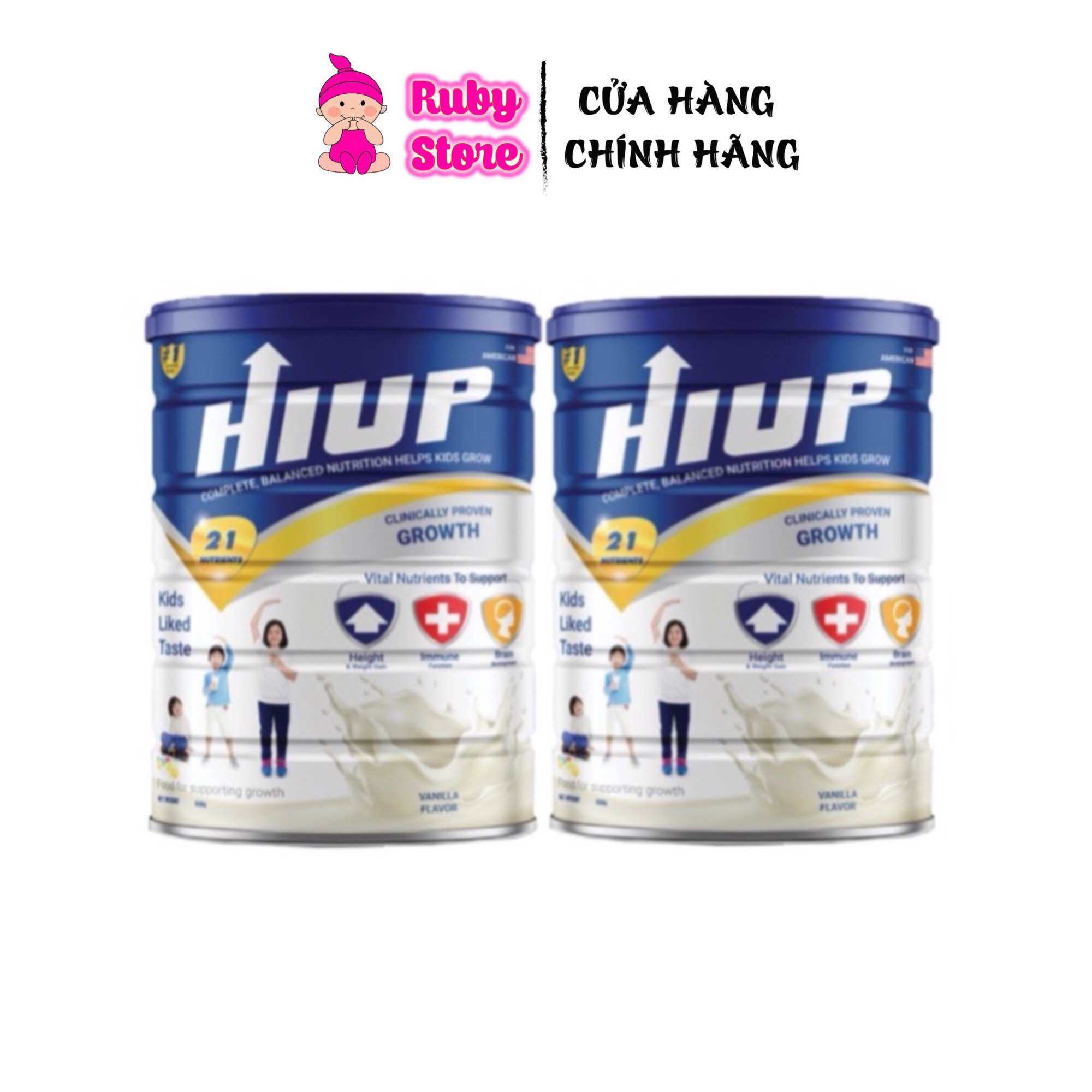 Combo 2 lon sữa tăng chiều cao Hiup cho bé từ 2 tuổi chính hãng giá tốt