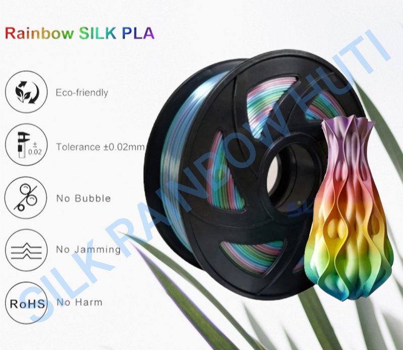 Nhựa in 3D HUTI PLA Rainbow - PLA Silk Rainbow ( cuộn 1kg )