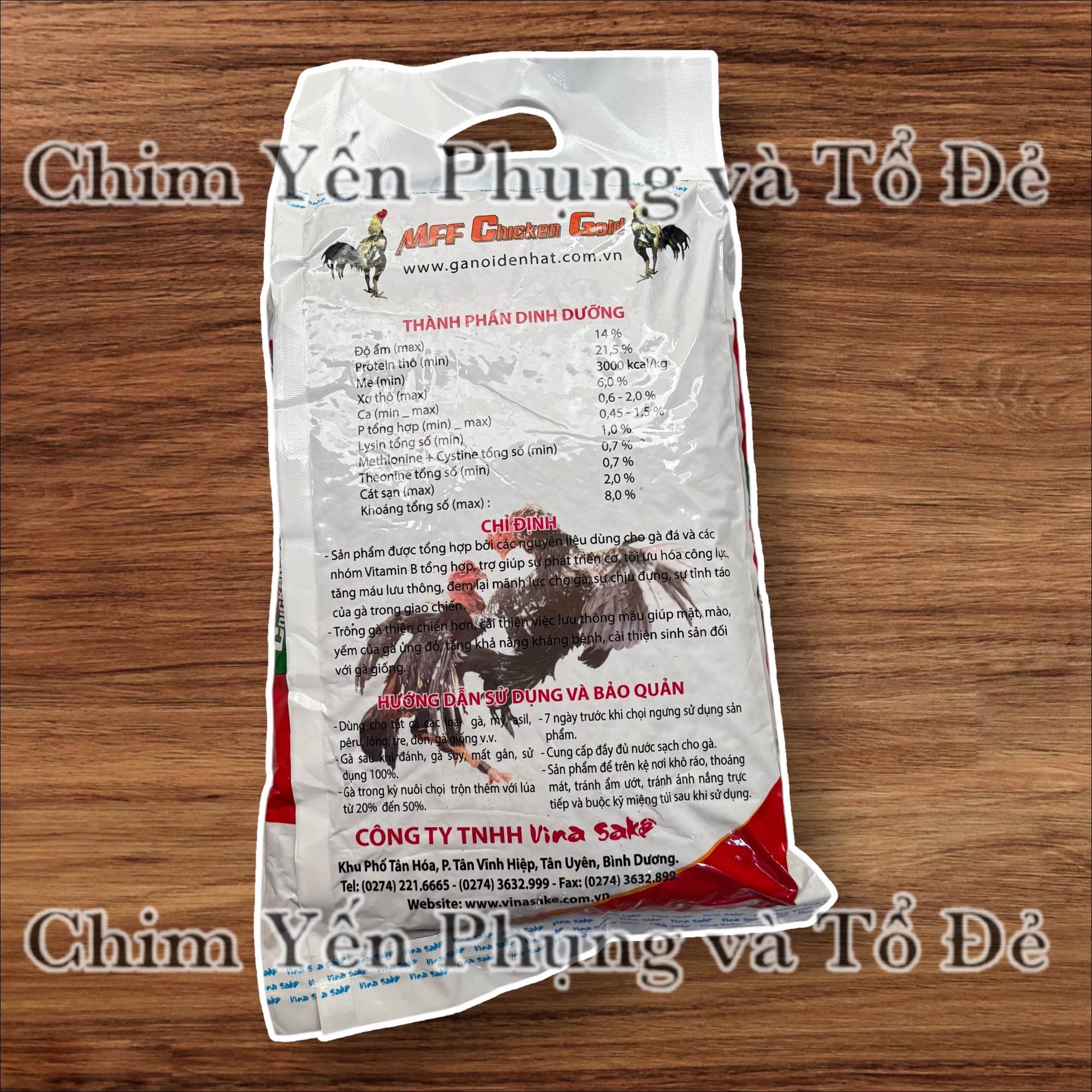 Cám Gà Đá MFF Chicken Gold Lớn 2kg - Thức Ăn Gà