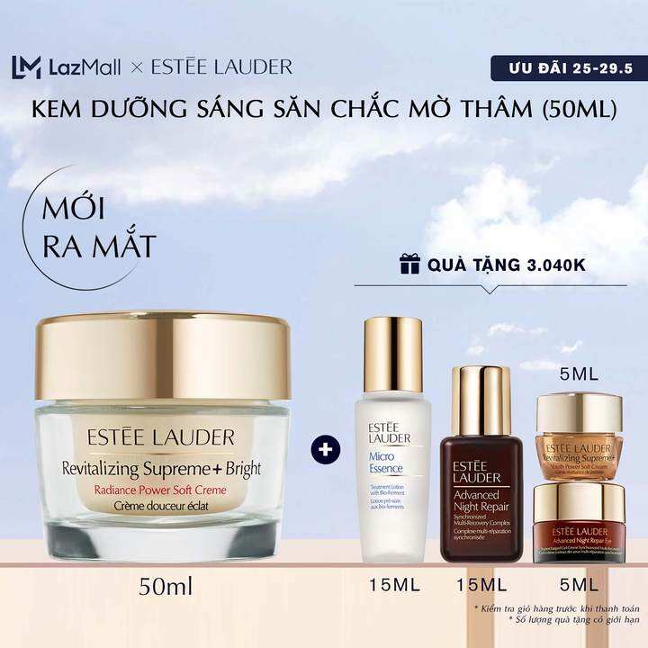 Kem dưỡng săn chắc mờ thâm Estée Lauder Revitalizing Supreme+ Bright Radiance Power Soft Crème 50ml Kem dưỡng sáng, săn chắc và chống lão hóa