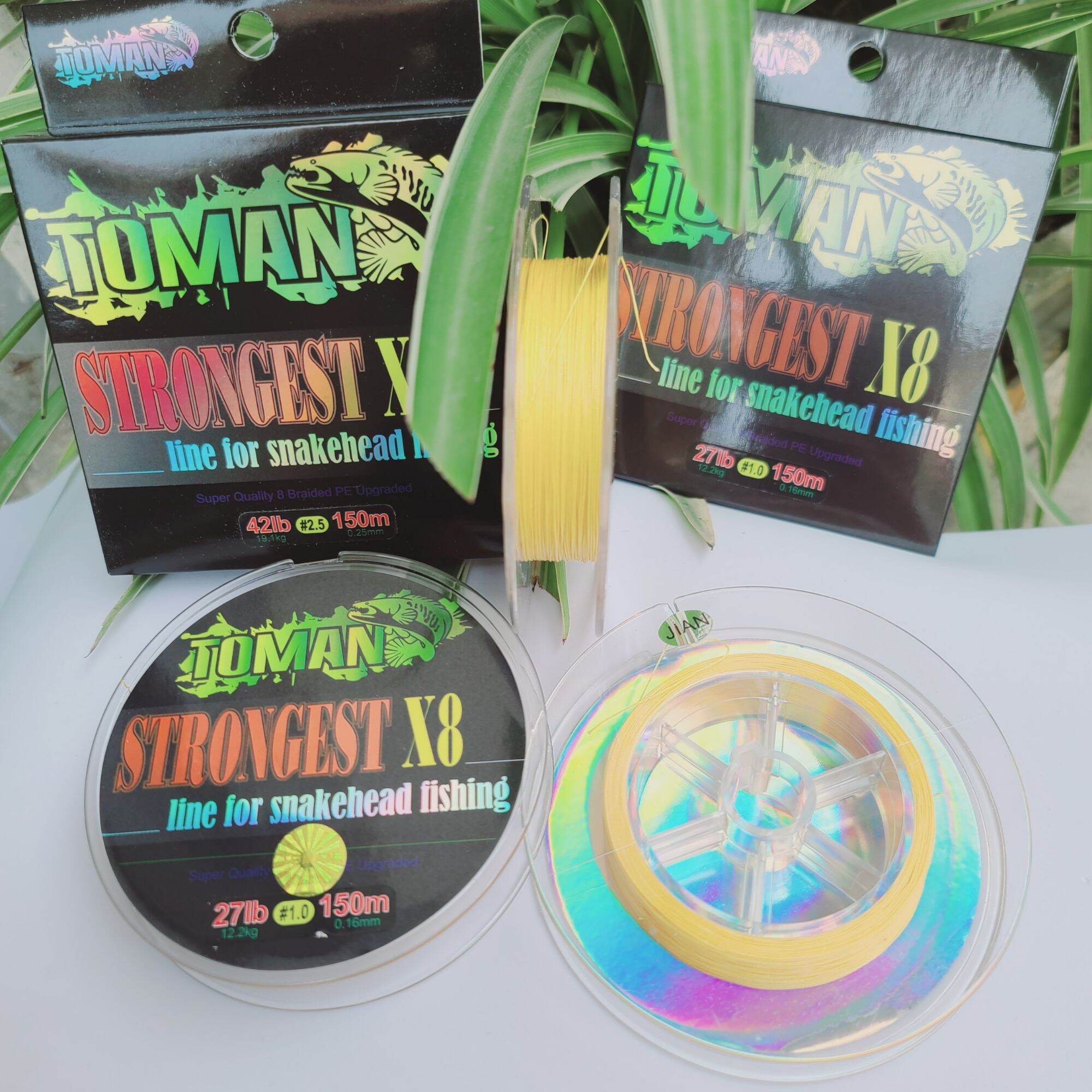dây dù pe toman x8 siêu tải cá