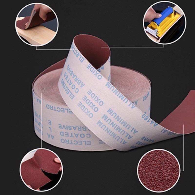 Giấy ráp | giấy nhám vải JB-5 khổ 10cm loại tốt ( lẻ 1 mét)