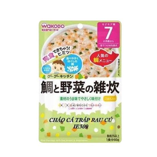 Cháo wakodo 7m+ cá tráp hầm rau củ
date7/2022