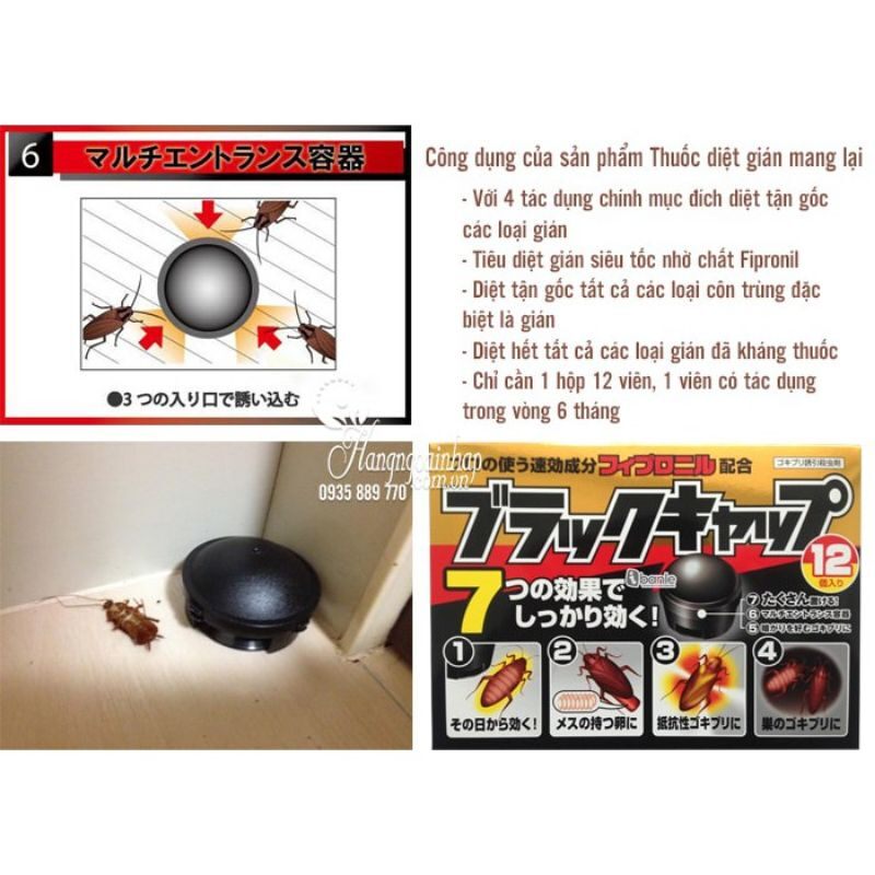[HÀNG CHUẨN NHẬT] Bả diệt gián Nhật Bản