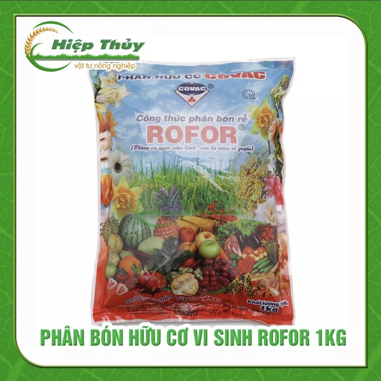 Phân bón hữu cơ vi sinh Rofor túi 1 kg
