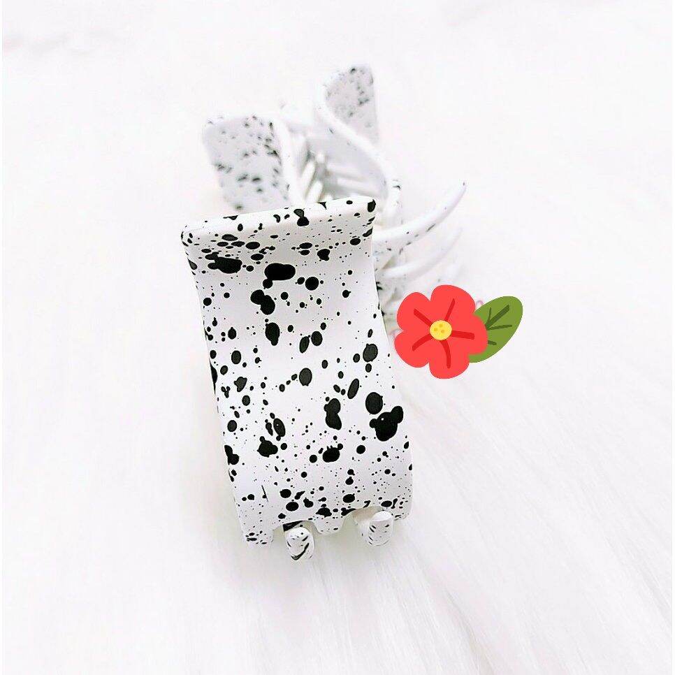 KẸP TÓC CÀNG CUA 5 RĂNG MÀU BÒ SỮA