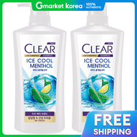 Clear | Dầu gội Clear Men Ice Cool Menthol chăm sóc da đầu 650ml (2 chai)