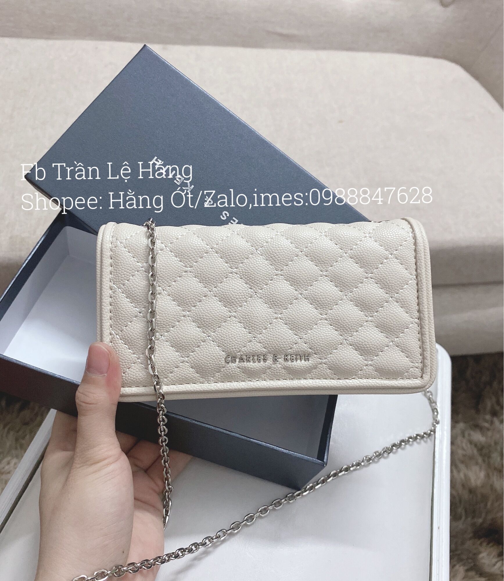 Túi chữ N da hạt size mini 16cm