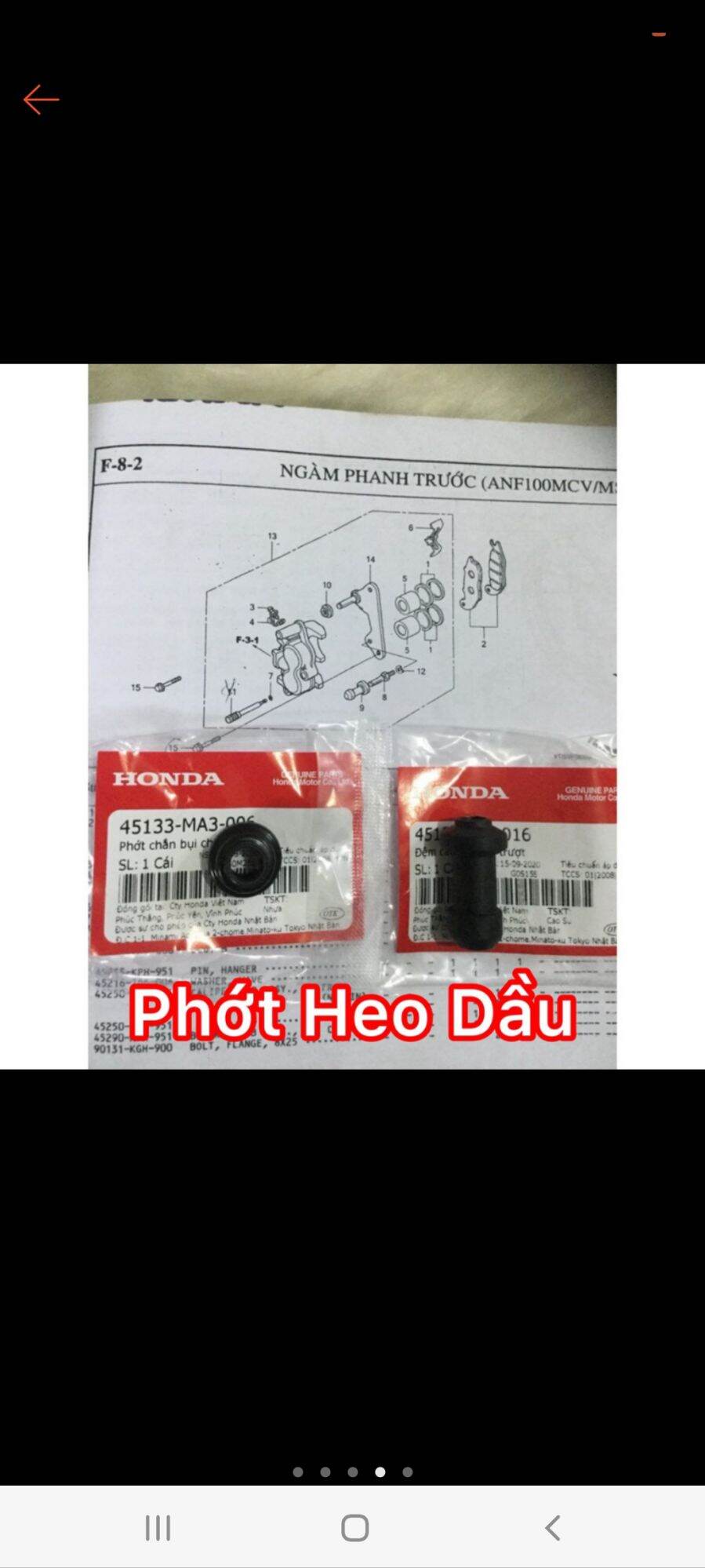 Sim , Phớt heo dầu 2 pitton : WAVE , Ex , Future