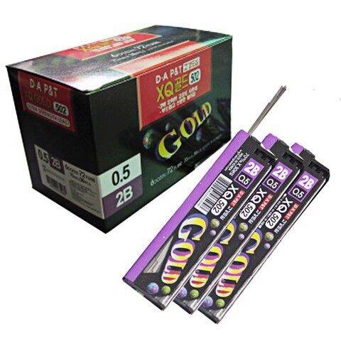 Hộp 12 tuýp ruột chì bấm gold 502 ngòi 0.5mm