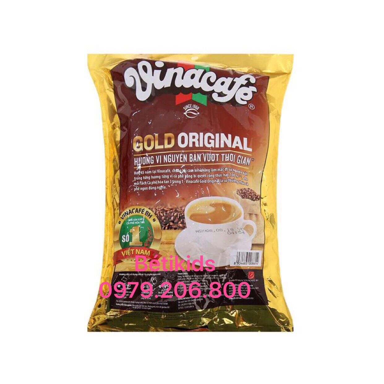 Vinacafe 3in1 gold cao cấp 24goi x 20g