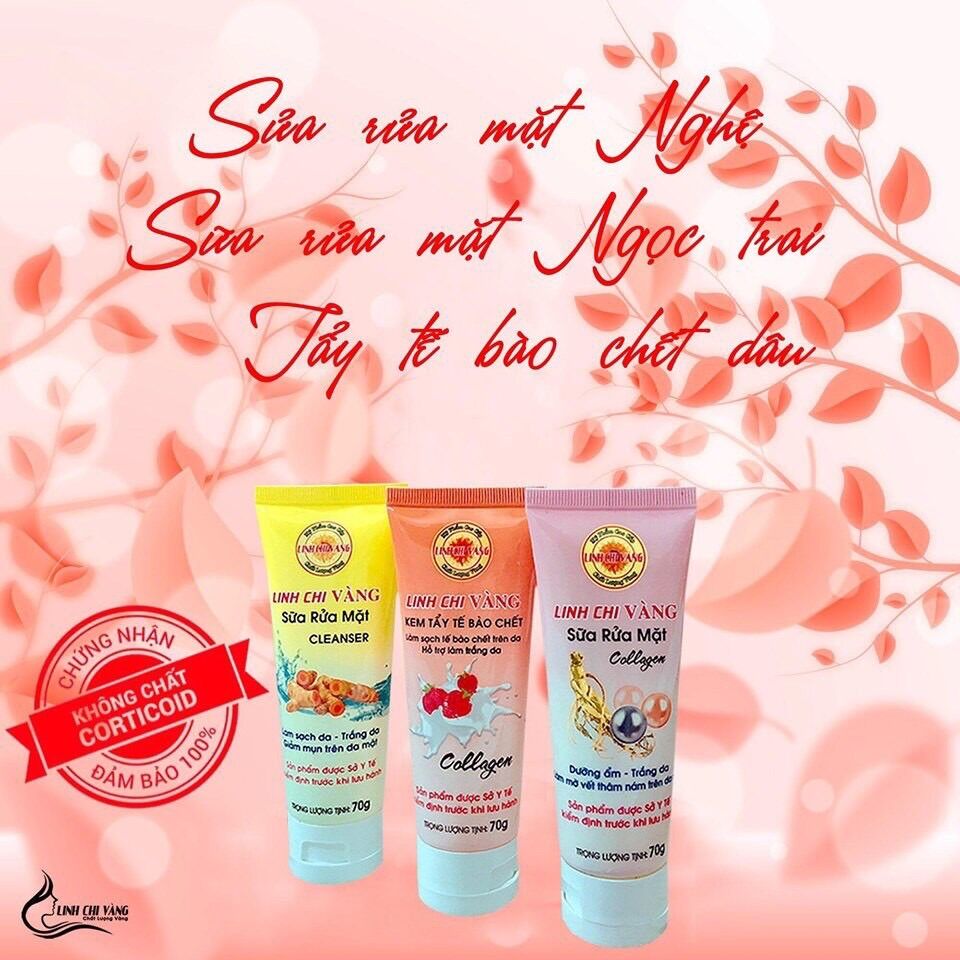 [HCM]Sữa rửa mặt Linh Chi Vàng