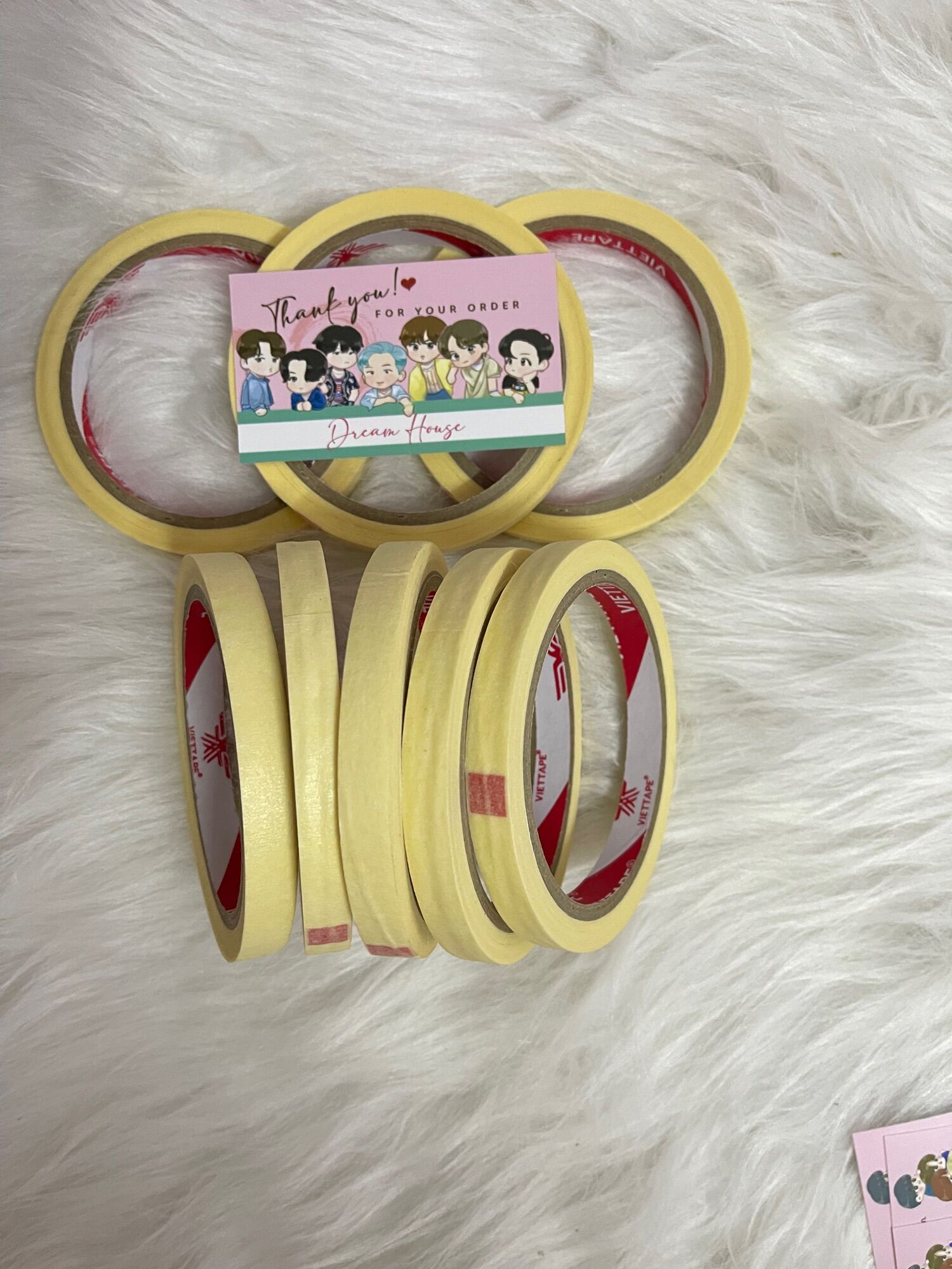 Băng Keo Giấy Nhăn siêu dính tiện lợi size 1cm x18m