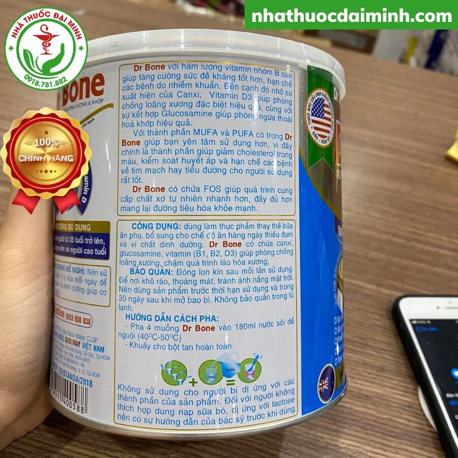Sữa Xương Khớp Dr Bone Lon 700g