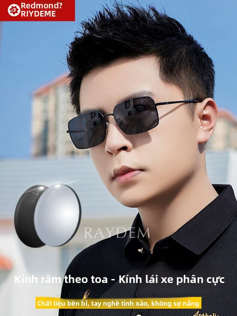 [Raydem | Driving Prescription Polarized Square Sunglasses,Raydem | Driving Prescription Polarized Square Sunglasses,] Giá 919,000 Đồng*Miễn phí vận chuyển