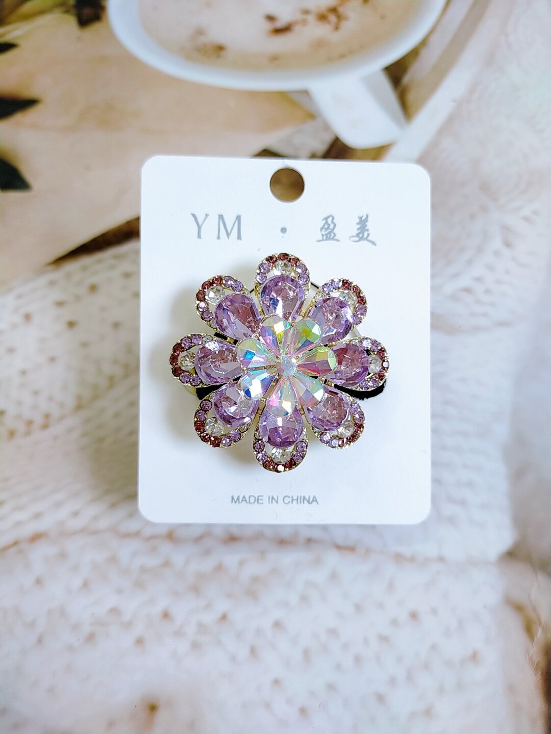 Cột tóc nhung đính đá cao cấp sang trọng