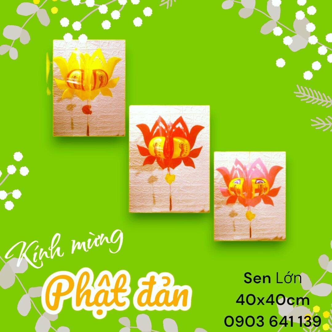 Đèn Hoa sen Phật đản
