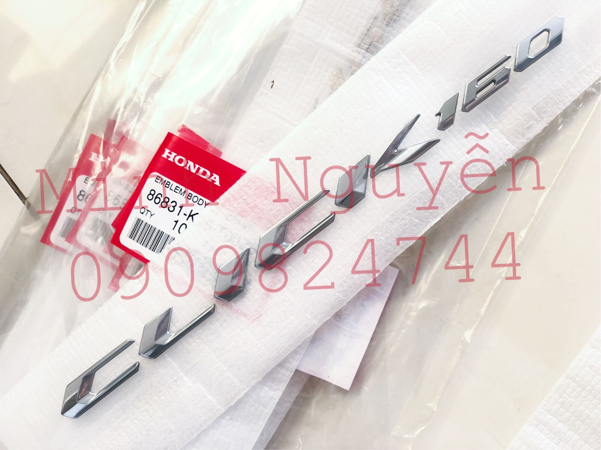 Tem chữ Click 160 chính hãng honda
