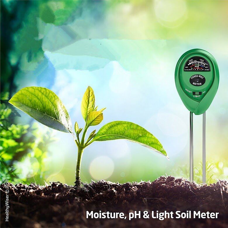 Máy đo, dụng cụ đo độ PH đất 3 trong 1 (PH, Độ ẩm, Ánh sáng)