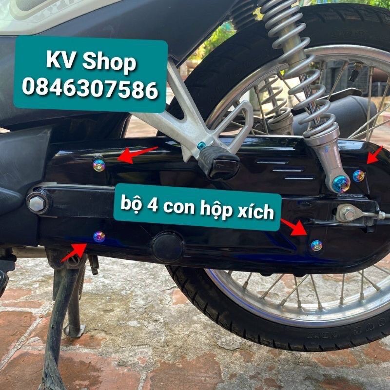 Bộ Ốc Titan Gr5 Xịn Dàn Áo Wave 50/100/110