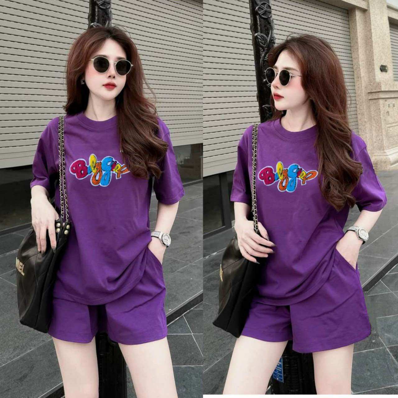 SÉT BỘ SHORT COTTON THÊU LO GO